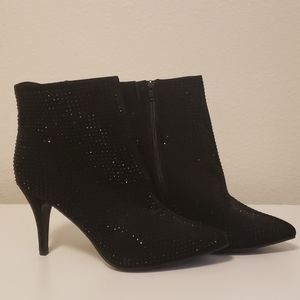 Black Women's Sparkly Ankle Boots